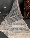 Handblock Kalamkari Chennuri Silk Saree