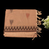North East Cotton Silk Saree | Assam Inspired Handloom Saree | Fawn & Brown Tribal Motif Saree | Traditional North East Weave