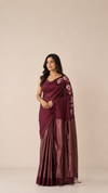 Gorgeous Matka Silk in Bright Maroon