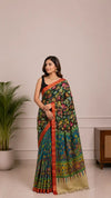 Pen Kalamkari Saree in Bangalore Silk