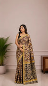 Handblock Kalamkari Nellore Silk