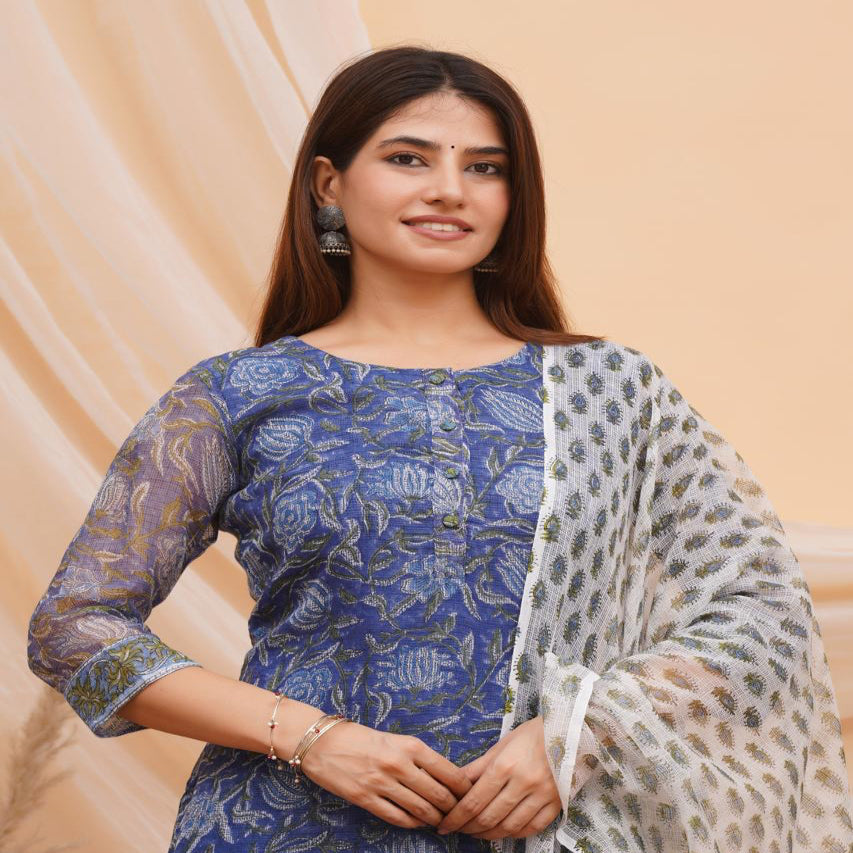 Bluewood Breeze Kota Doriya Suit (3XL, M)