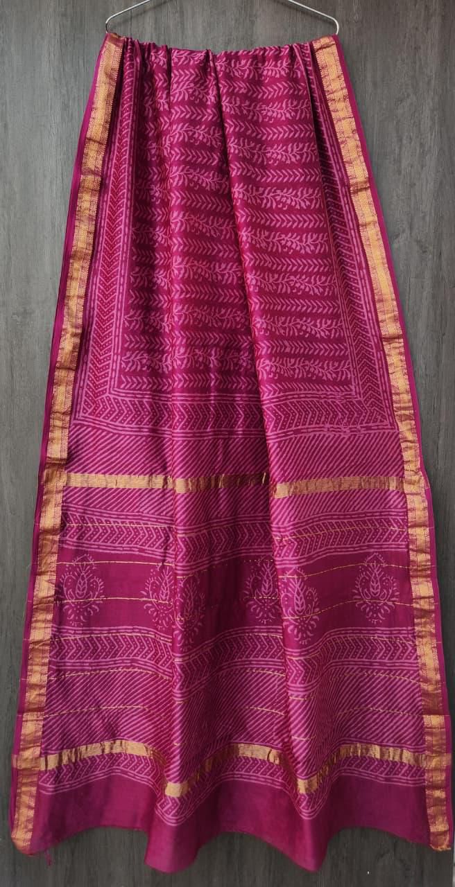 Maheshwari Silk-Cotton Saree