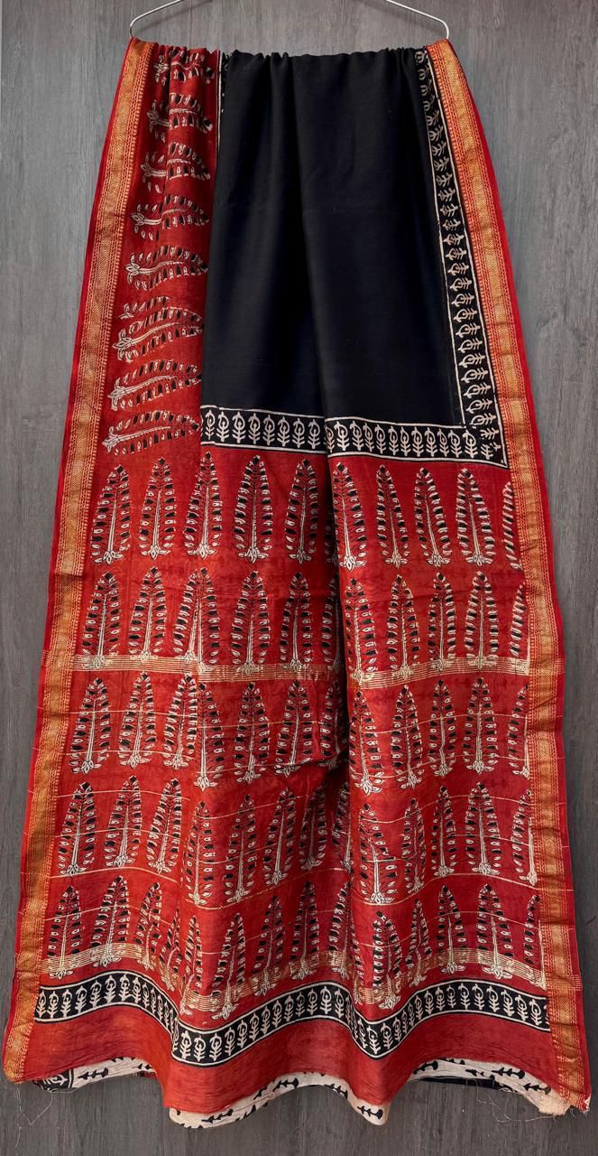 Maheshwari Silk-Cotton Saree