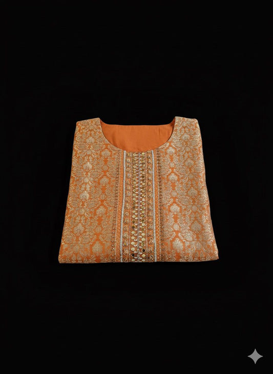 Women’s Stitched Suit Set – Brocade Suit with embroidary