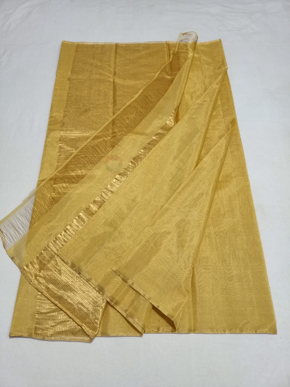 Chanderi Silk Saree – Lovely Yellow