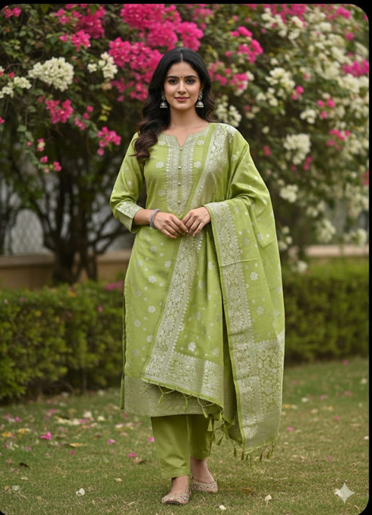 Fancy Katan-Mehendi Green