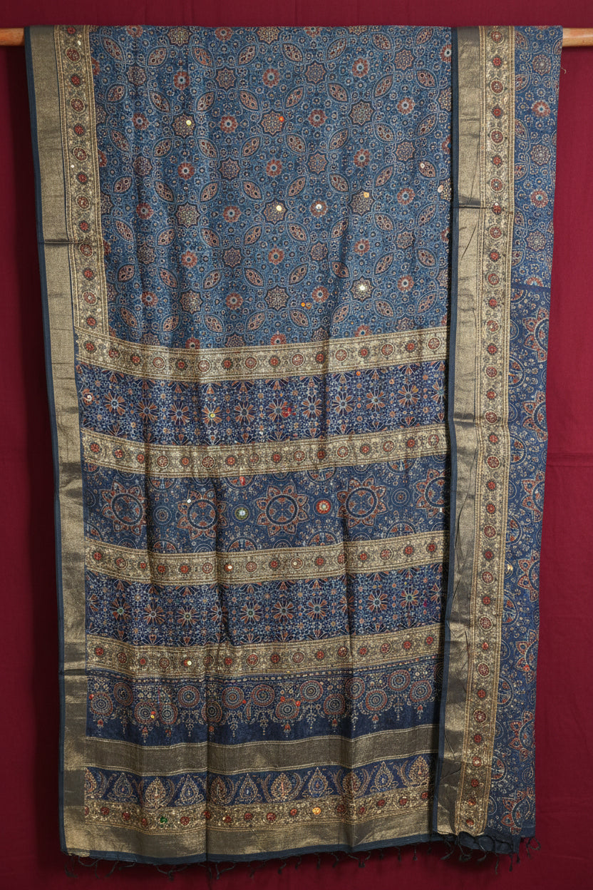 Modal by Mulberry Silk Saree -Blue