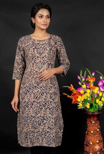Kalamkari Kurta in Black