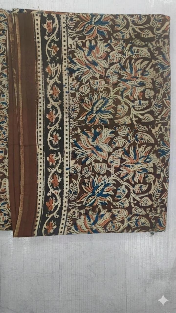 Kalamkari Mul Cotton Saree