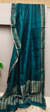 Stunning Matka Silk in Green with zari work