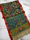 Pen Kalamkari Saree in Bangalore Silk