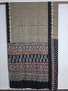 Ajrakh Block Printed Modal Silk Saree in Ivory