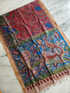 Srikalahasti kalamkari Saree in Tussar Silk