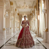 Maroon Heavy Embroidered lehenga | Wedding Lehenga | Bridal Lehenga