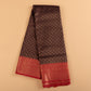 Vibrant-orange-kanjivaram-saree-with-navy-blue-contrast-brocade-border.