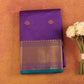 Purple Kanjivaram Semi Silk Saree  | All Over Zari Butis | Wedding & Festive Wear