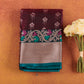 Marron Kanjivaram Semi-Silk Sareesarees with butis | All-Over Zari Butis | Wedding & Festive Wear