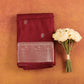 Maroon Kanjivaram Semi-Silk Saree With Beautiful Silver Zari Buti Work Festive Wear