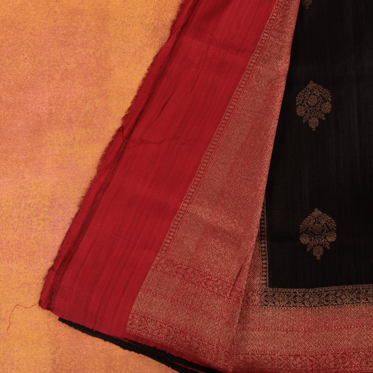 Pure Banarasi Raw Silk Saree | Handcrafted Zari Border