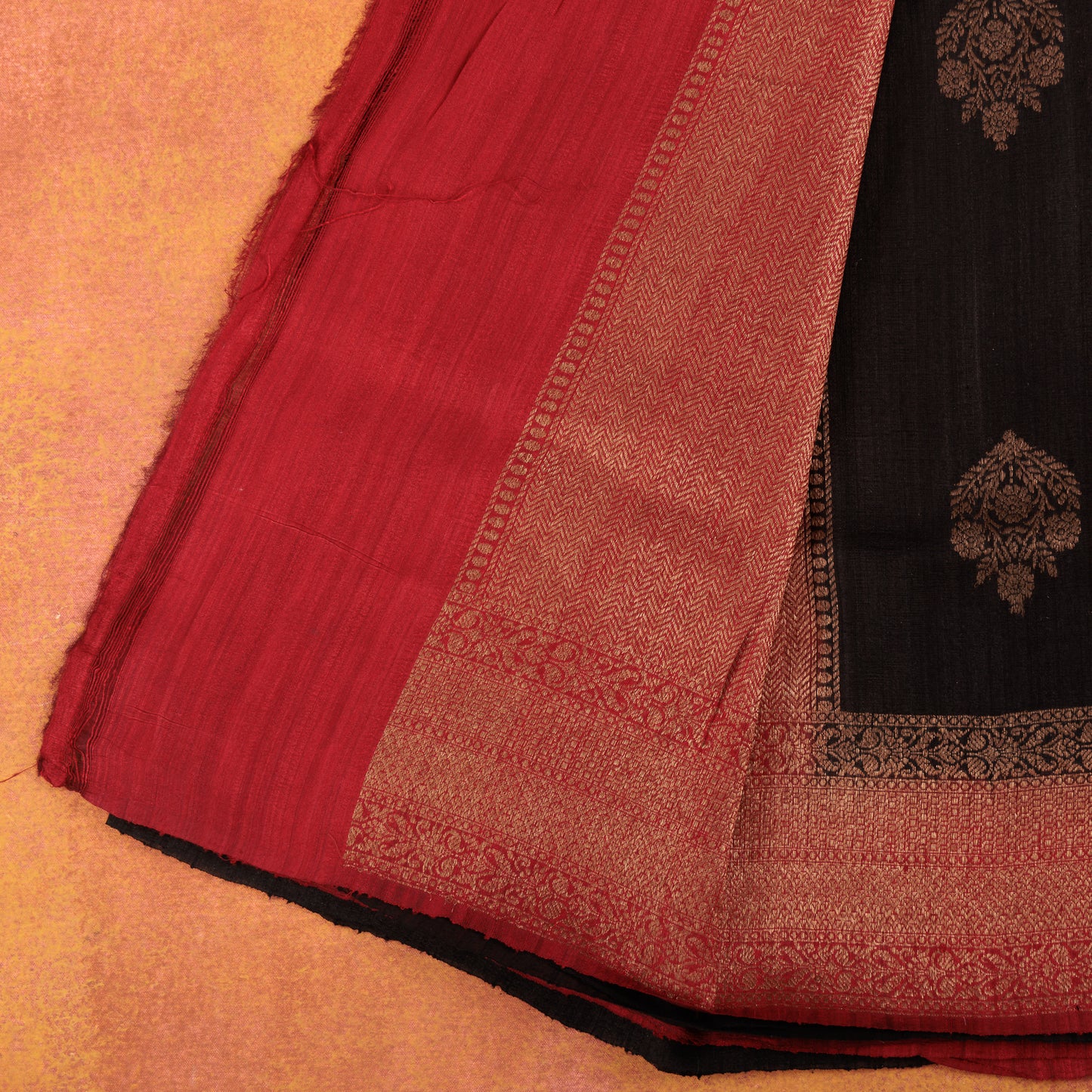 Pure Banarasi Raw Silk Saree | Handcrafted Zari Border