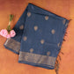 Navy-blue-pure-munga-silk-saree-with-gold-leaf-zari-buttas-and-woven-border