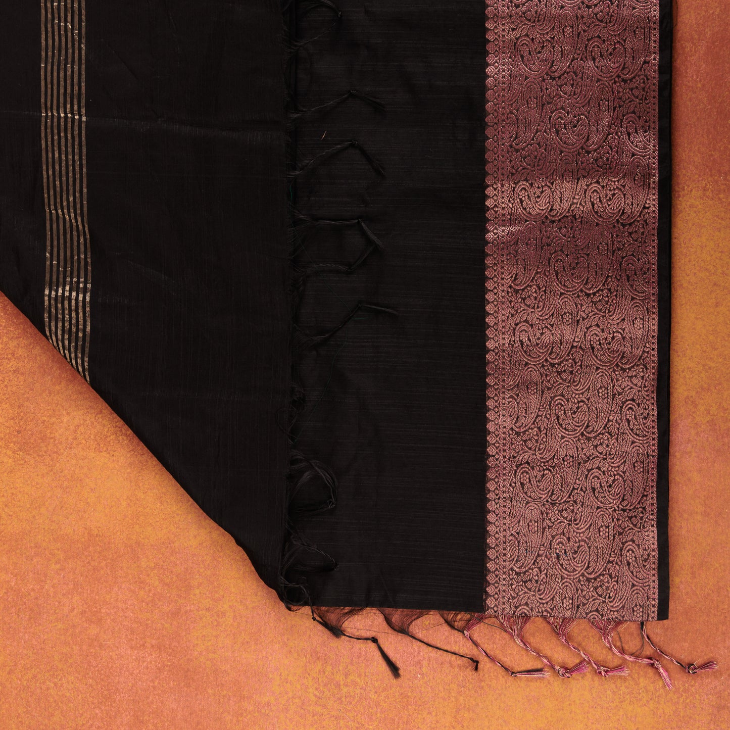 Handcrafted Cotton Silk Saree | Rose Pink Pallu & Zari Work