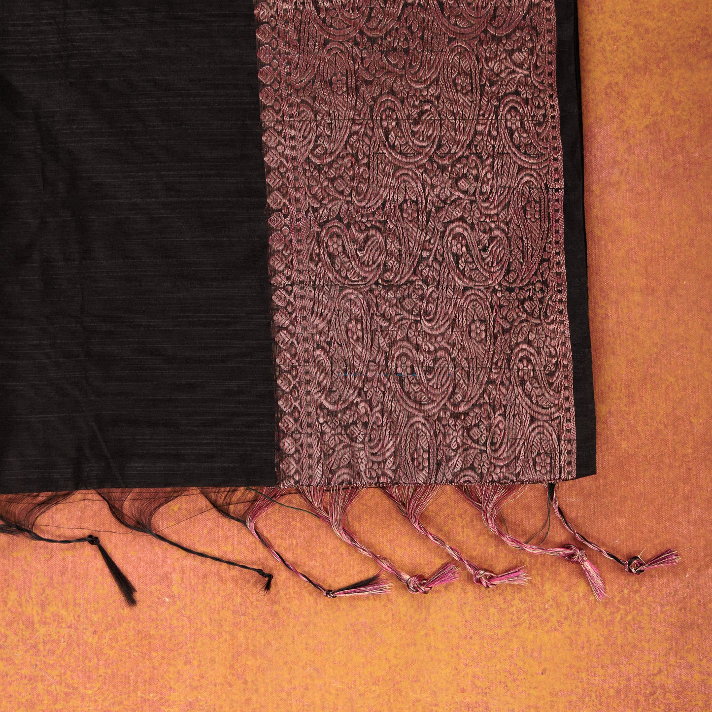 Handcrafted Cotton Silk Saree | Rose Pink Pallu & Zari Work