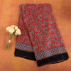 Red-ajrak-hand-block-printed-modal-silk-saree-with-black-border