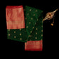 Green & Red Kanjivaram Silk Saree | Traditional Gold Zari Wedding Saree