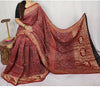 Dolla Modal Silk Saree | Red Banarasi Modal Silk | Soft Silk Saree with Heavy Zari Border | Wedding & Party Wear Saree