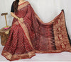 Dolla Modal Silk Saree | Red Banarasi Modal Silk | Soft Silk Saree with Heavy Zari Border | Wedding & Party Wear Saree
