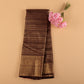Chocolate Brown Kanjivaram Semi Silk Saree | Designer Zari Work Wedding Wear