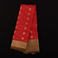 Pure Kanjivaram Silk Saree in Red & Green  | Bridal Gold Zari Work | Wedding Wear