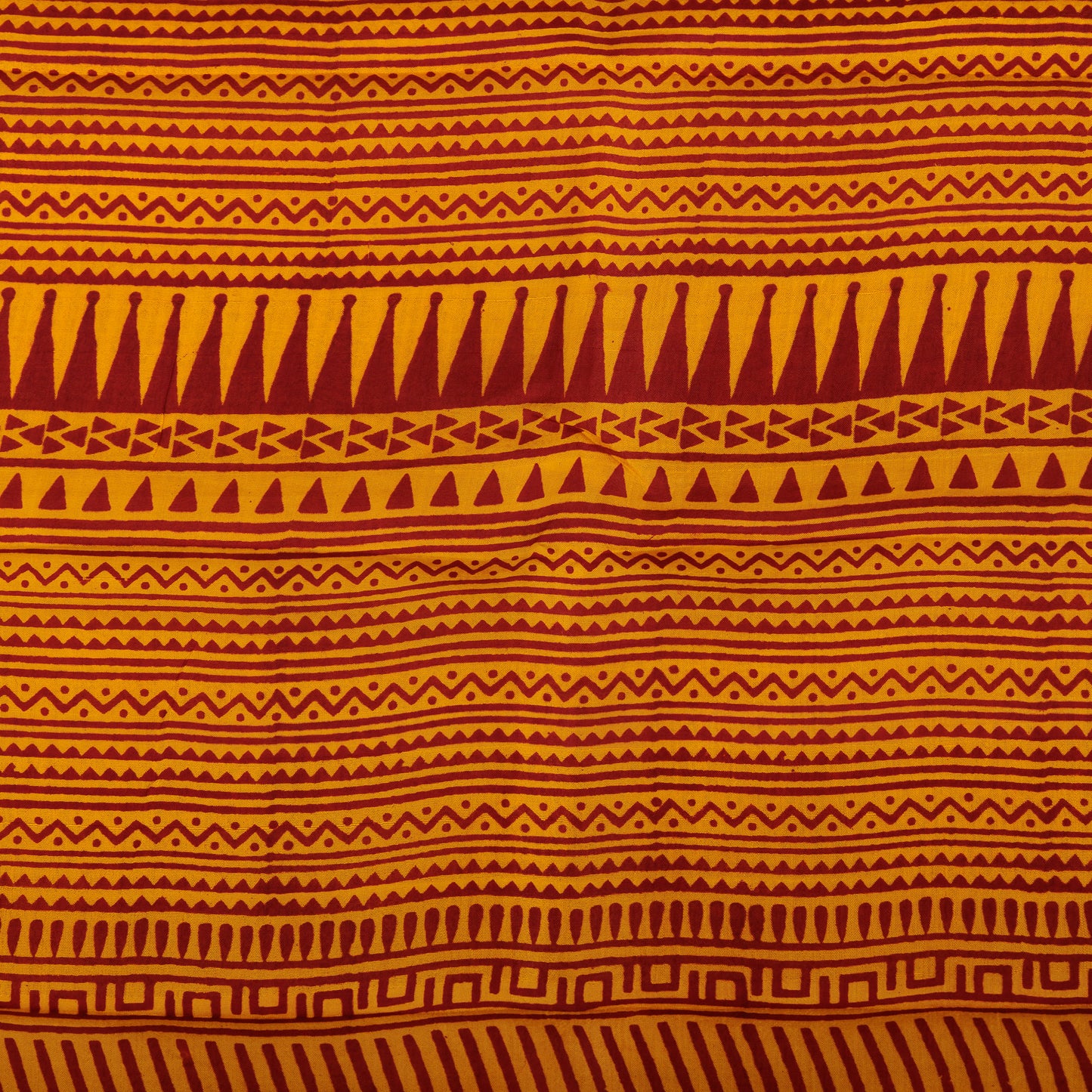 Bishnupuri 3-Ply Silk Saree | Handblock Printed Pure Silk | Festive
