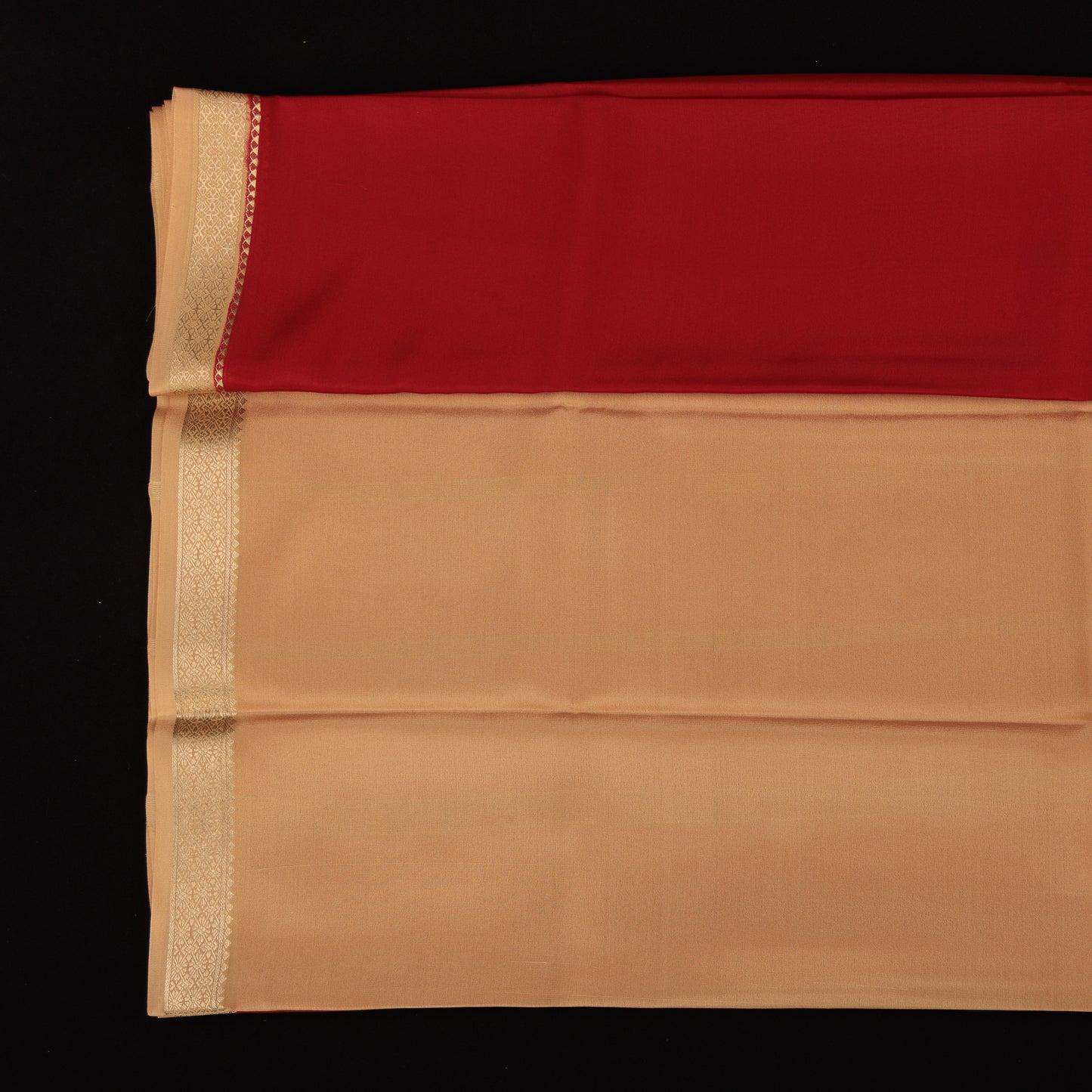 Maroon Mysore Silk Saree | Pure Silk Contrast Border Saree | Minimalist Wedding Wear