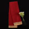 Maroon Mysore Silk Saree | Pure Silk Contrast Border Saree | Minimalist Wedding Wear