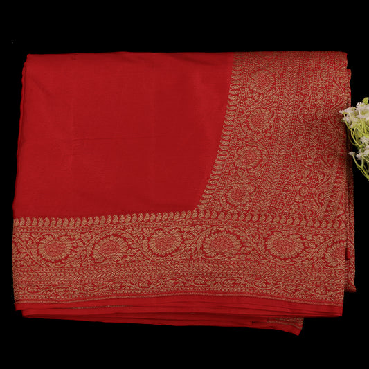 vivacious-red-banarasi-pure-crepe-silk-saree-gold-zari-border-wedding-wear