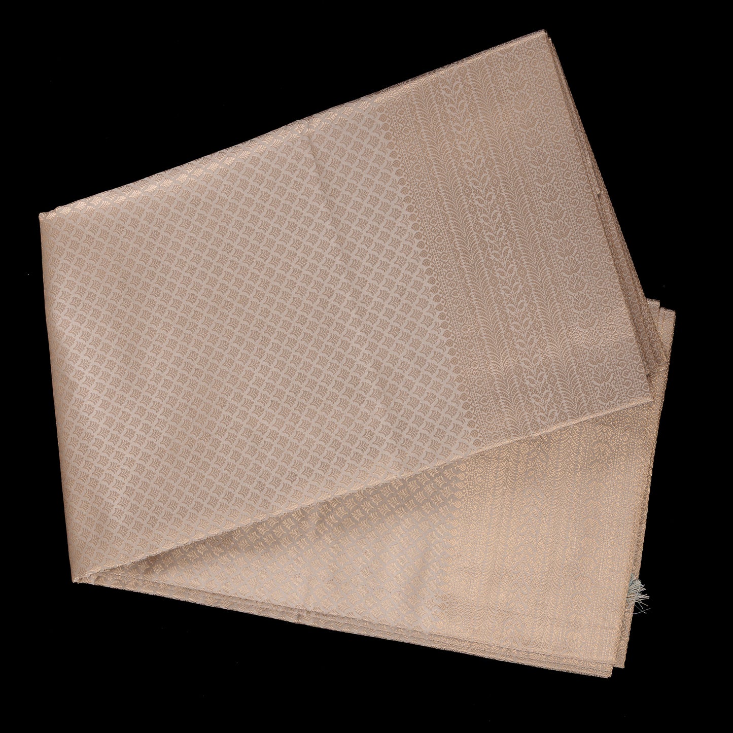 Ivory Banarasi Silk Saree | Pearl Brocade Weave | Wedding & Party Wear Silk Saree