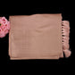 Pastel Pink Banarasi Brocade Saree | Rose Pink Silk Wedding Saree | Designer Banarasi with Tassels