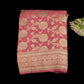 Pink Banarasi Georgette Saree | Khadi Georgette Water Zari Jaal | Wedding & Party Wear Saree