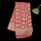 Pink Banarasi Georgette Saree | Khadi Georgette Water Zari Jaal | Wedding & Party Wear Saree