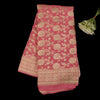 Pink Banarasi Georgette Saree | Khadi Georgette Water Zari Jaal | Wedding & Party Wear Saree