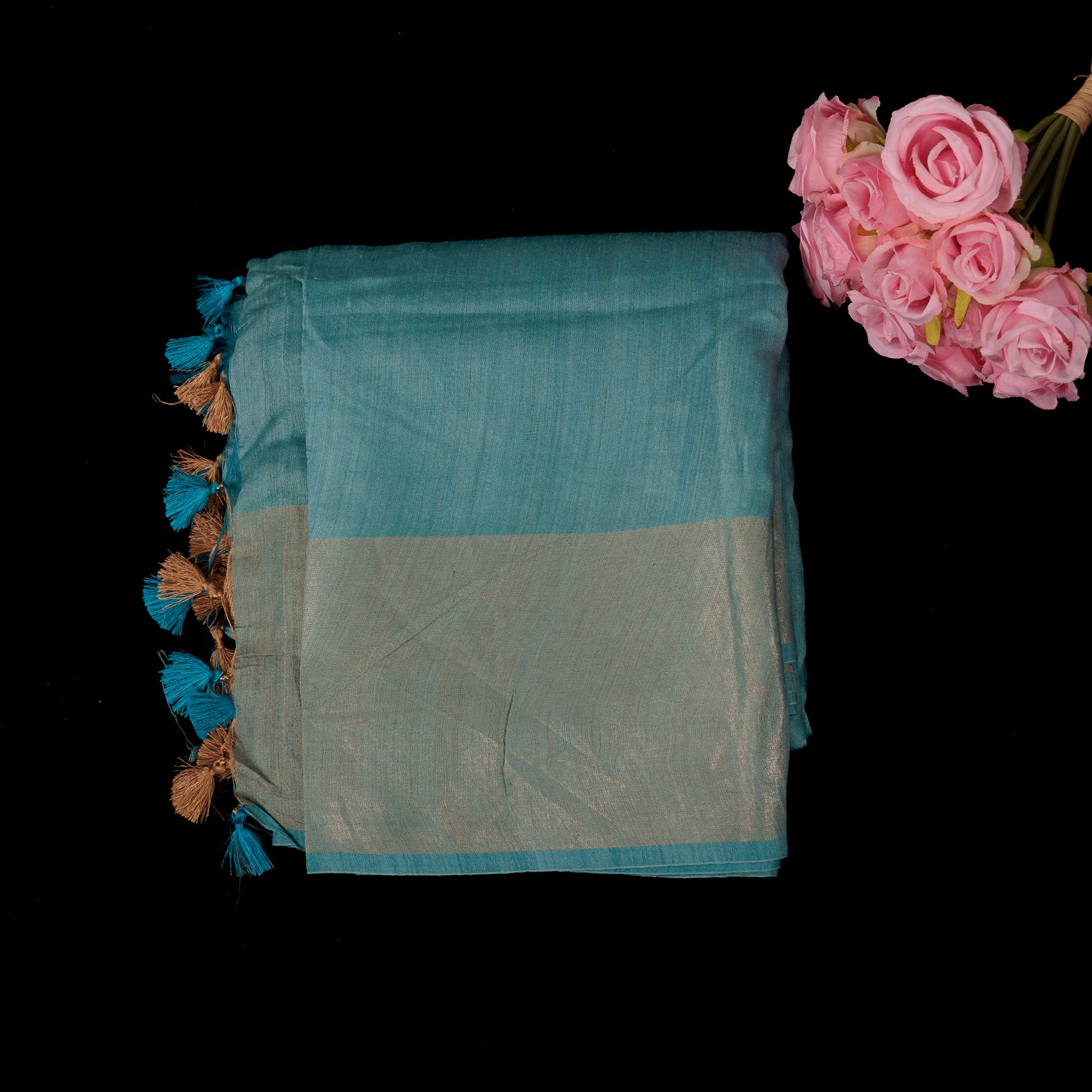 bhagalpur-munga-silk-saree-dull-gold-zari-border-natural-silk-wedding-wear