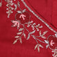 Red Dolo Silk Stitched Suit | Designer Embroidered Silk Suit Set | Women's Party Wear Red Salwar Kameez