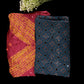 Shibori Modal Silk Suit | 2 Piece Unstitched Suit Set | Pink Shibori Top with Mirror Work Dupatta | Party Wear Silk Suit