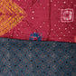 Shibori Modal Silk Suit | 2 Piece Unstitched Suit Set | Pink Shibori Top with Mirror Work Dupatta | Party Wear Silk Suit