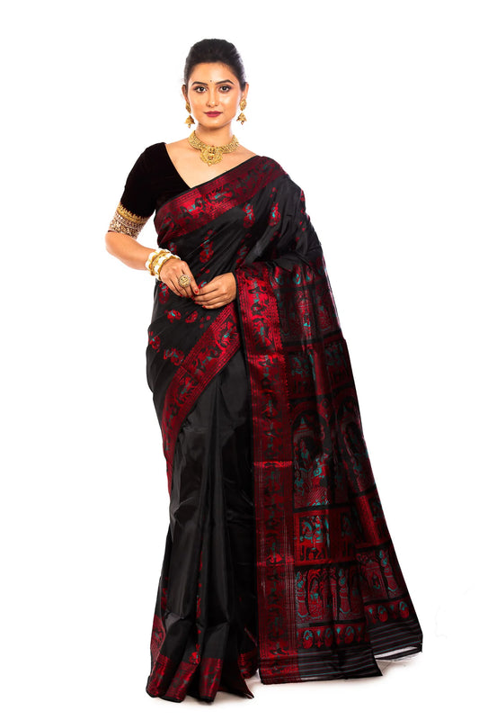 Gorgeous Partywear Pure Silk Baluchari Saree