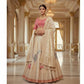 Ethereal Beige and Gold Banarasi Lehenga | Wedding Lehengas