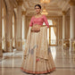 Ethereal Beige and Gold Banarasi Lehenga | Wedding Lehengas
